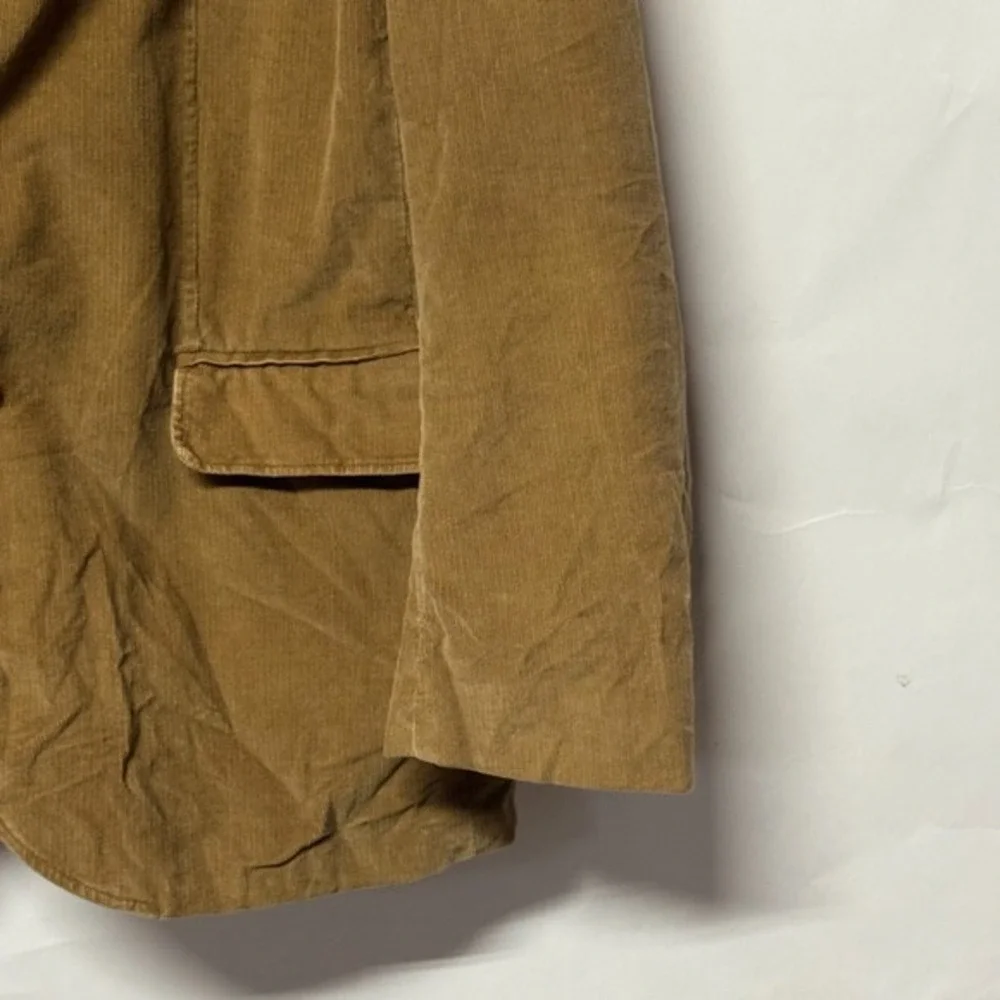 J Crew Men's‎ Corduroy Blazer Brown Large 2 Button\ Preppy Old Money